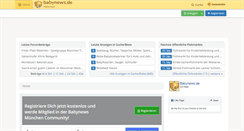 Desktop Screenshot of muenchen.babynews.de
